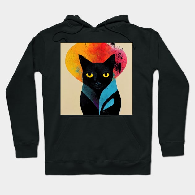 Abstract Cat Hoodie by n23tees